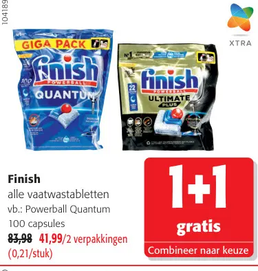 Promotie: alle vaatwastabletten