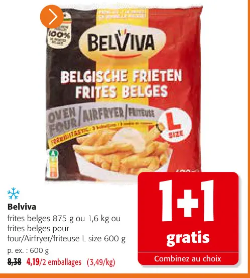 Offre: frites belges