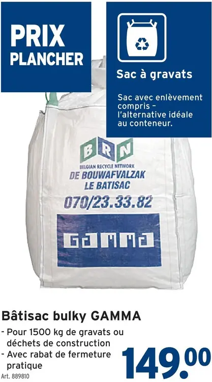 Offre: Bâtisac bulky