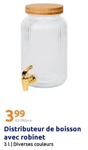 Offre: Distributeur de boisson avec robinet