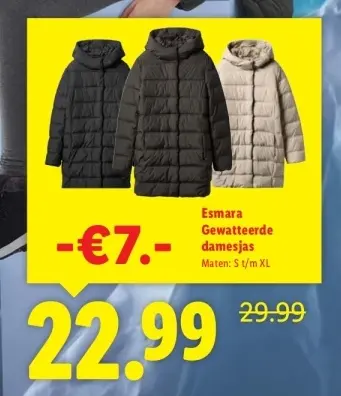 Aanbieding: Gewatteerde damesjas