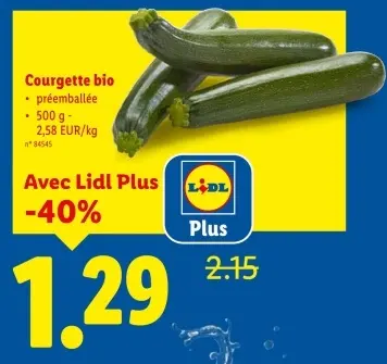 Offre: Courgette bio