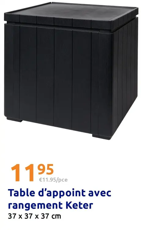 Offre: Table d'appoint avec rangement