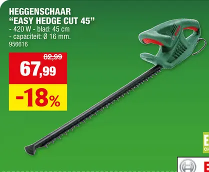Promotie: Bosch UniversalHedgeCut 50 elektrische heggenschaar 480W 50cm