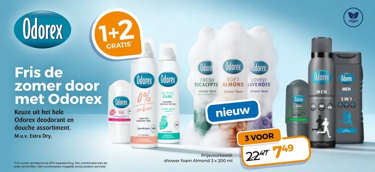 Aanbieding: Deodorant en douche