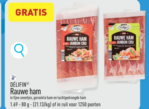 Promotie: Rauwe ham