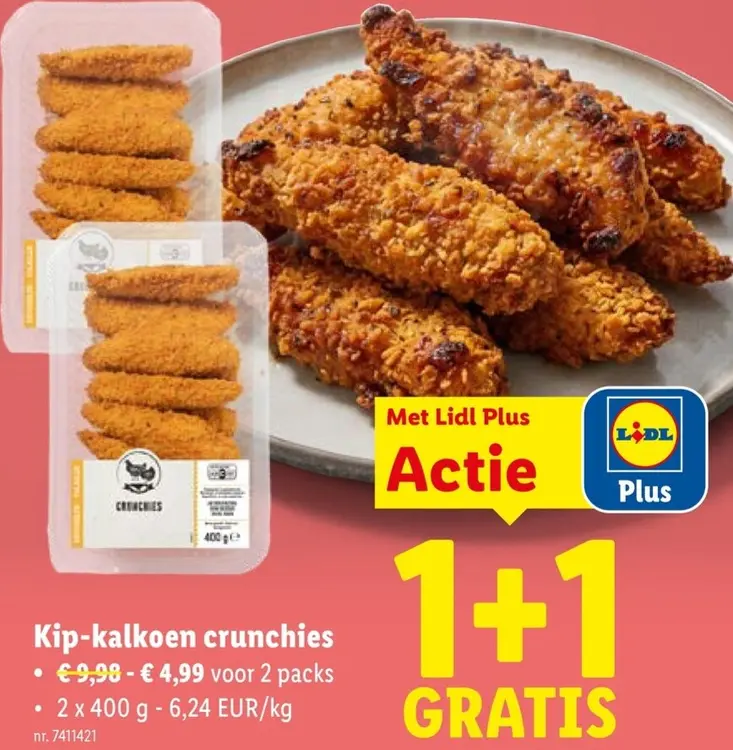 Promotie: Kip-kalkoen crunchies