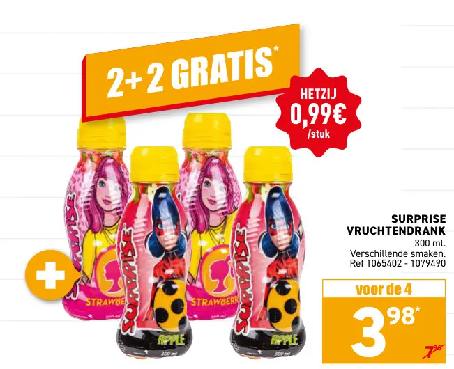 Promotie: Surprise vruchtendrank