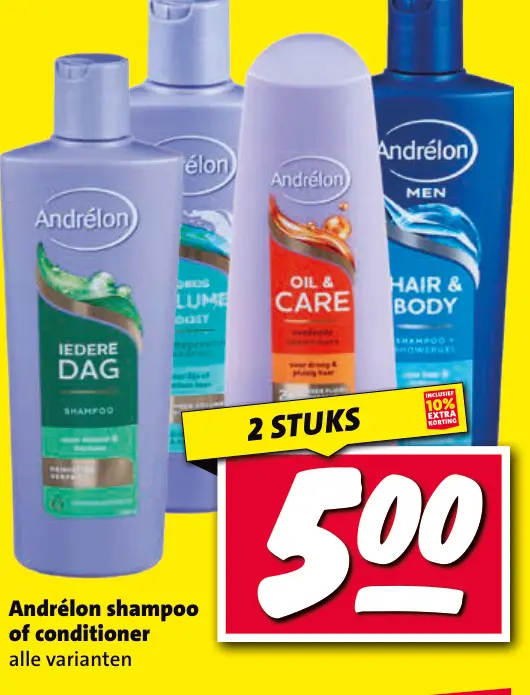 Aanbieding: Andrélon shampoo of conditioner