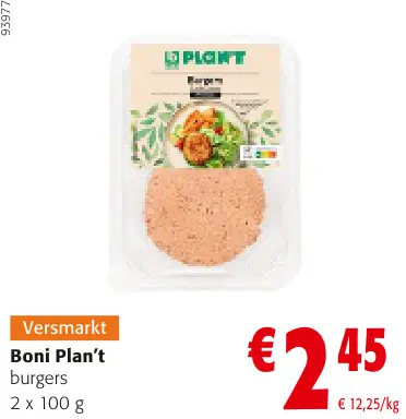 Promotie: Plan't Burgers