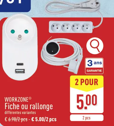 Offre: Fiche ou rallonge