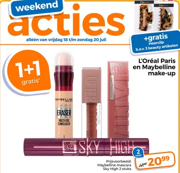 Aanbieding: Maybelline mascara Sky High
