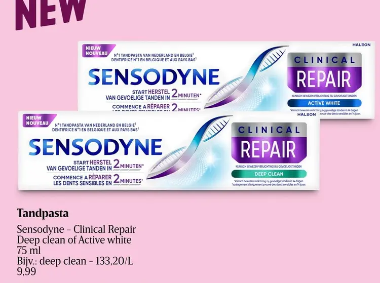 Promotie: Tandpasta Sensodyne - Clinical Repair Deep cl