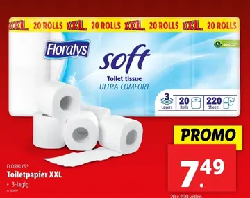 Aanbieding: FLORALYS Toiletpapier XXL