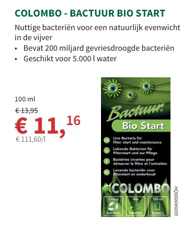 Promotie: Colombo - Bactuur bio start