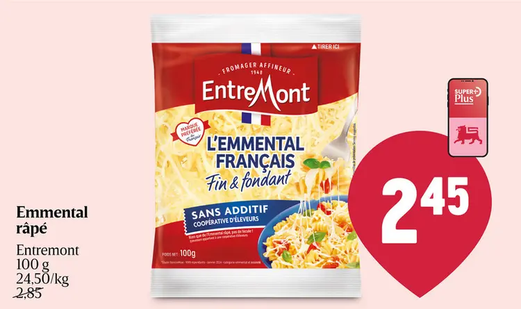 Offre: Emmental râpé