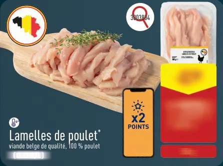 Offre: Lamelles de poulet