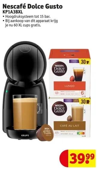 Promotie: Nescafé Dolce Gusto KP1A3BXL