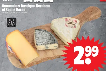 Aanbieding: Camembert Rustique, Kernhem of Roche Baron