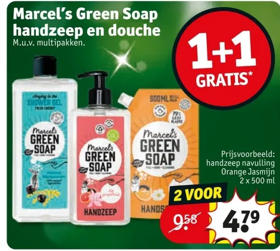Aanbieding: Marcel's Green Soap handzeep en douche