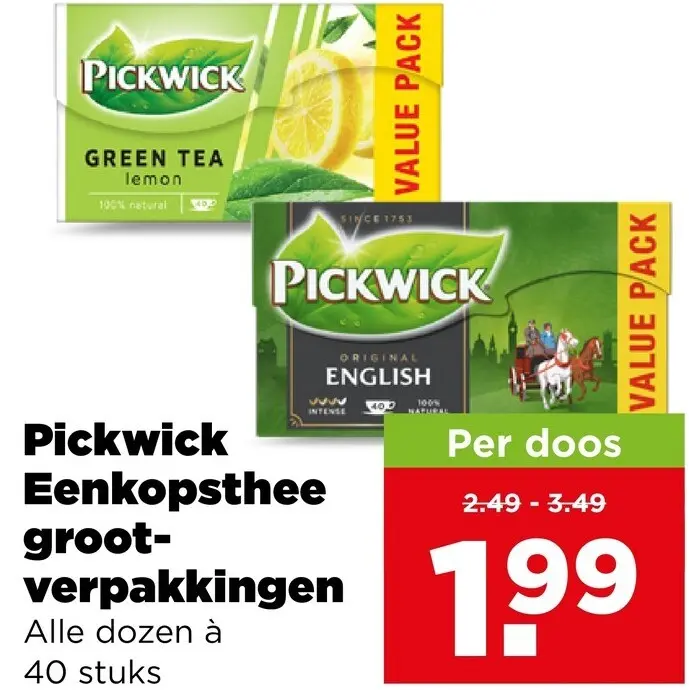 Aanbieding: Eenkopsthee grootverpakkingen