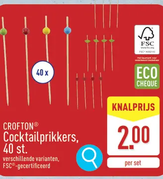 Aanbieding: CROFTON® Cocktailprikkers