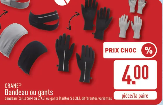 Offre: Bandeau ou gants