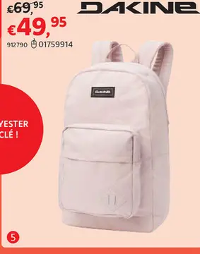 Offre: Dakine Sac à dos 365 pack 28l burnished lilac