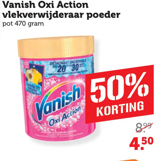 Aanbieding: Oxi Action vlekverwijderaar poeder