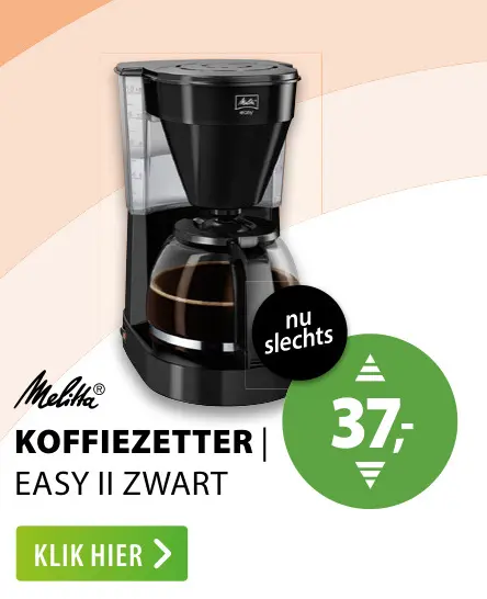 Aanbieding: Koffiezetter easy ii zwart