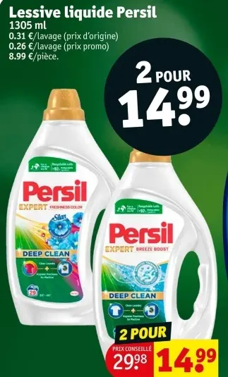 Offre: Lessive liquide Persil