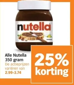 Aanbieding: Nutella