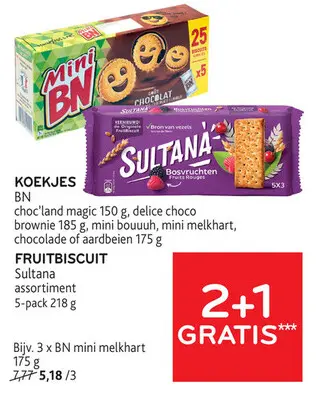Promotie: BN Koekjes of Fruitbiscuit
