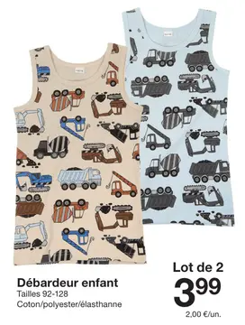 Offre: Débardeur enfant