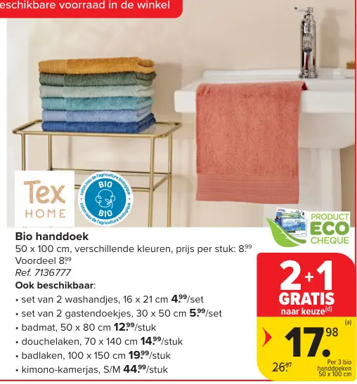 Promotie: Bio handdoek