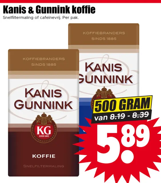 Aanbieding: Kanis & Gunnink koffie