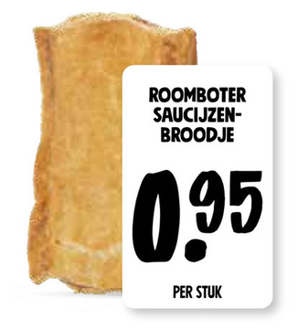 Aanbieding: ROOMBOTER SAUCIJZEN-BROODJE