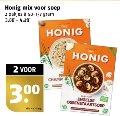 Aanbieding: mix voor soep