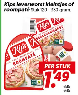 Leverworst kleintjes of roompaté