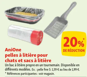 Offre: Pelles à litière pour chats et sacs à litière