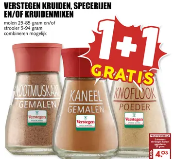 Aanbieding: Verstegen Kruiden, Specerijen en/of Kruidenmi