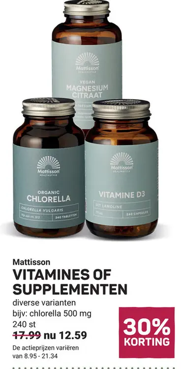 Aanbieding: Vitamines of supplementen