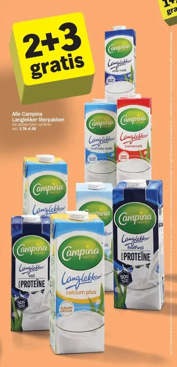 Aanbieding: Alle Campina Langlekker literpakken