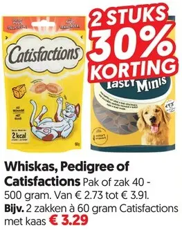 Aanbieding: Whiskas, Pedigree of Catisfactions