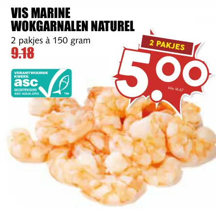 Aanbieding: Wokgarnalen naturel