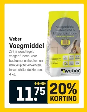 Aanbieding: Weber Voegmiddel
