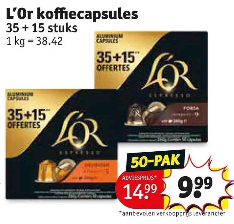 Promotie: L'Or koffiecapsules
