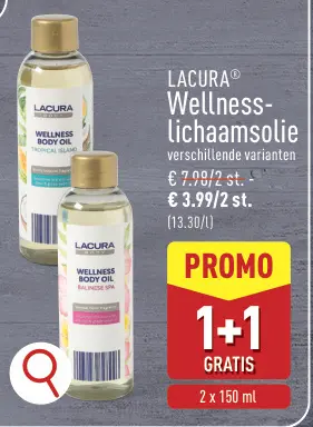 Aanbieding: Wellness-lichaamsolie