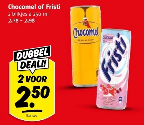 Aanbieding: Chocomel of Fristi