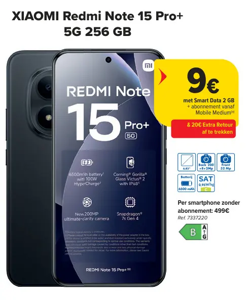 Promotie: Redmi Note 15 Pro+ 5G 256 GB